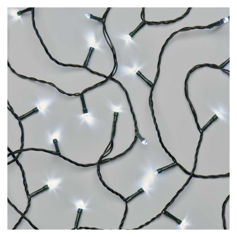 Osvětlení vánoční 50 m – 500 LED,studená bílá, multifunkční 8 módů + 5 m kabel Anděl Přerov s.r.o.