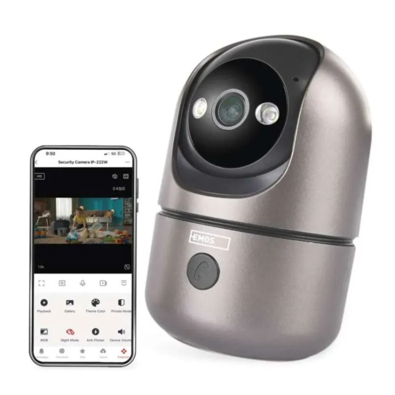 EMOS GoSmart Vnitřní otočná kamera IP-220W s WiFi