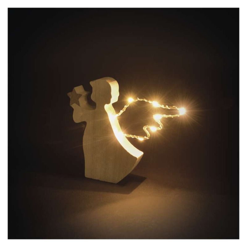 EMOS DCWW43 8LED WOODEN ANGEL 2AAA WW