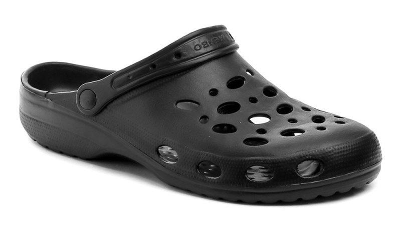 Kenbo 1901-M černé pánské nadměrné nazouváky crocsy EUR 49