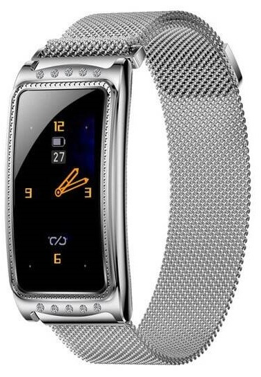 Chytré hodinky IMMAX Crystal Fit / 1,08" / Bluetooth 5.0 / IP67 / stříbrná Varianta: ivi1