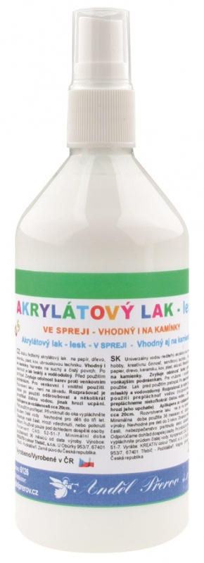 Lak akrylový v rozprašovači lesklý 215 g Anděl Přerov s.r.o.