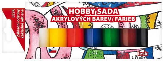 Sada akrylových barev 7 x 15 g, lesk Anděl Přerov s.r.o.