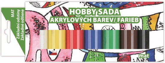 Sada akrylových barev 7 x 15 g, Mat Anděl Přerov s.r.o.