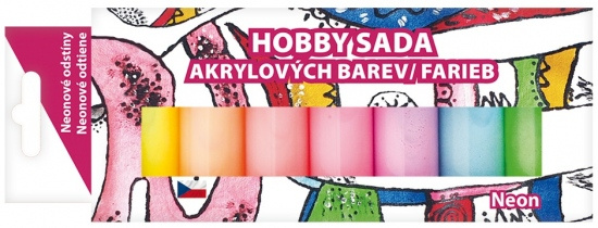 Sada akrylových barev 7 x 15 g, Neon Anděl Přerov s.r.o.