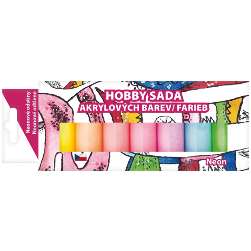Sada akrylových barev 7 x 15 g, Neon Anděl Přerov s.r.o.