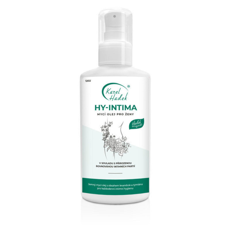 KAREL HADEK Hy-intima h intimní mycí olej pro ženy 200 ml