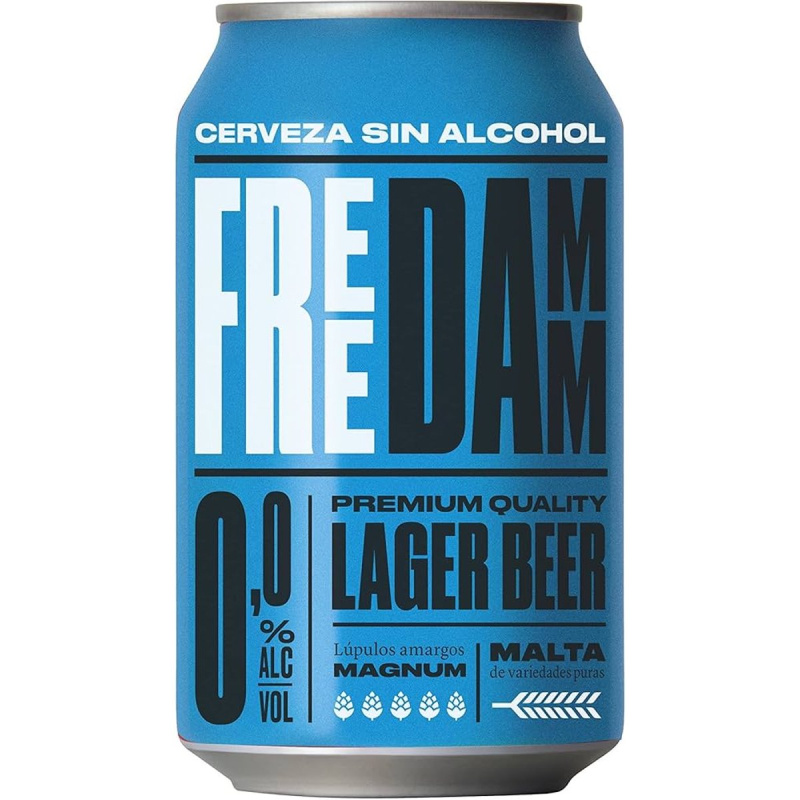 Free Damm 0.0 plech nealkoholické pivo