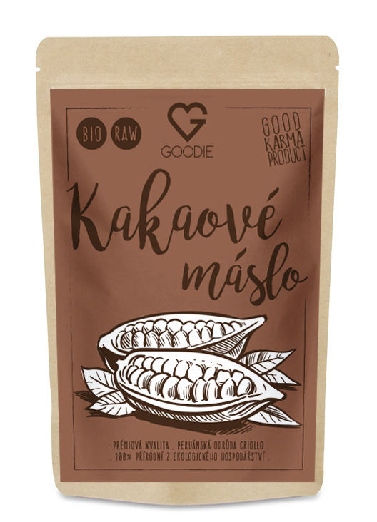 Goodie Kakaové máslo BIO, RAW 250 g