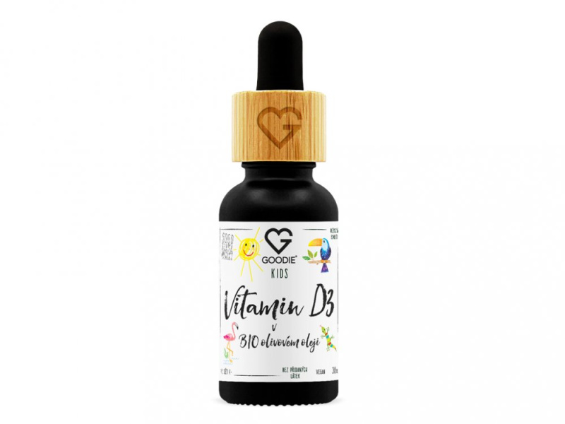 Goodie Dětský vitamin D3 400 IU v BIO Extra panenském olivovém oleji 30 ml