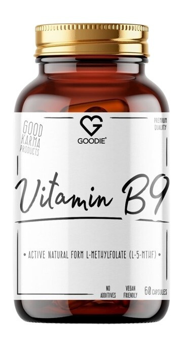 Goodie Vitamín B9 - aktivní přirozená forma L-metylfolát (L-5-MTHF) 60 ks