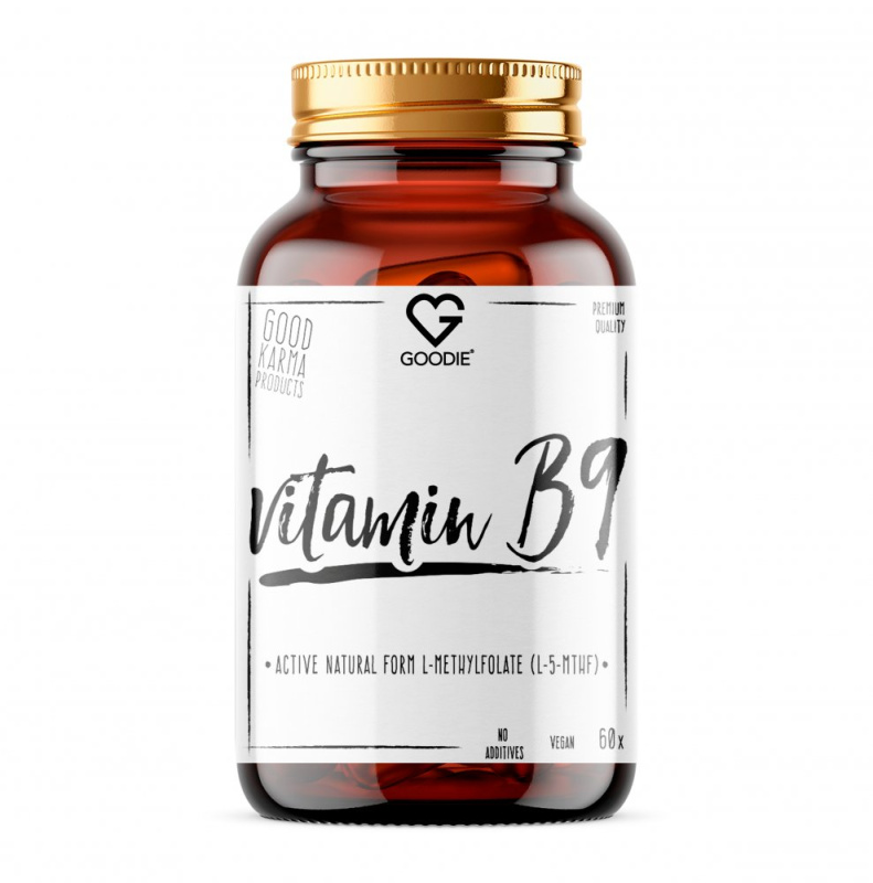 Goodie Vitamín B9 - aktivní přirozená forma L-metylfolát (L-5-MTHF) 60 ks