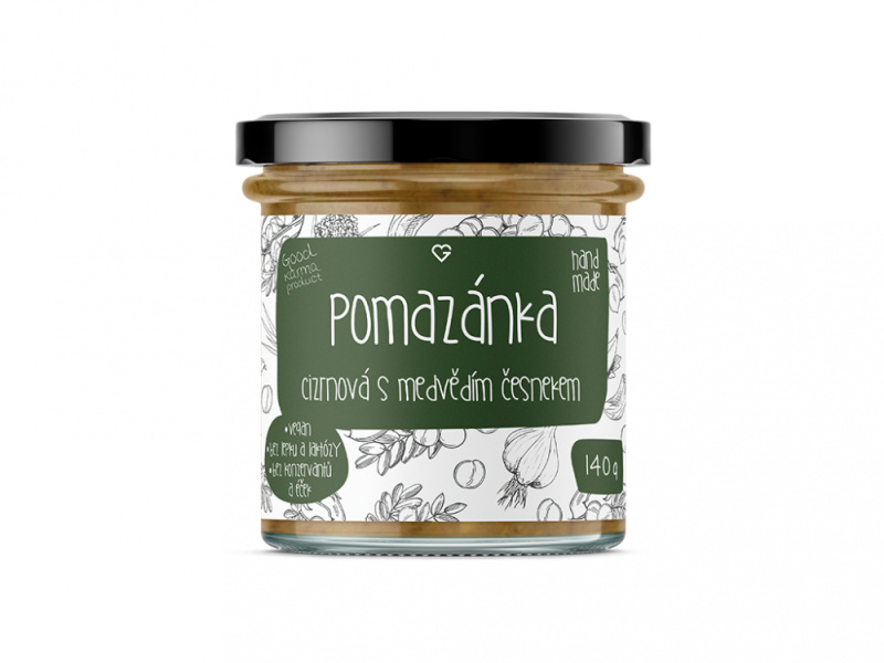 GOODIE Pomazánka - Cizrnová s medvědím česnekem 140 g
