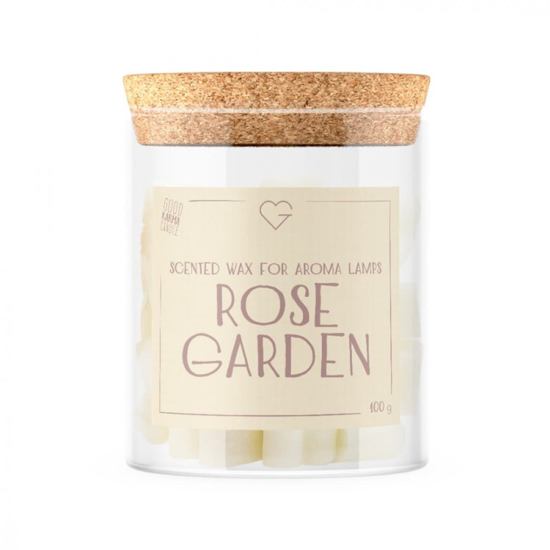 GOODIE Vonný vosk do aroma lampy – Rose Garden 100 g