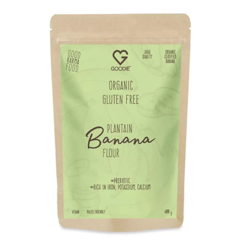 GOODIE Banánová plantejnová mouka BIO - Organic Banana plantain flour 400 g