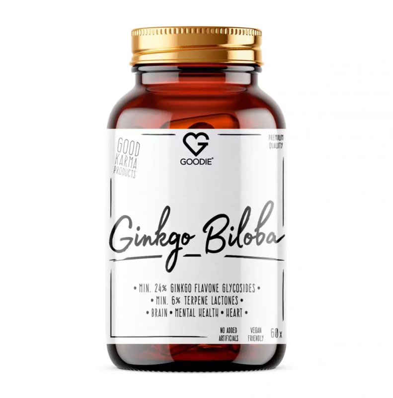 Goodie Ginkgo Biloba prémiový extrakt min. 24% ginkgo glycosides, 60ks