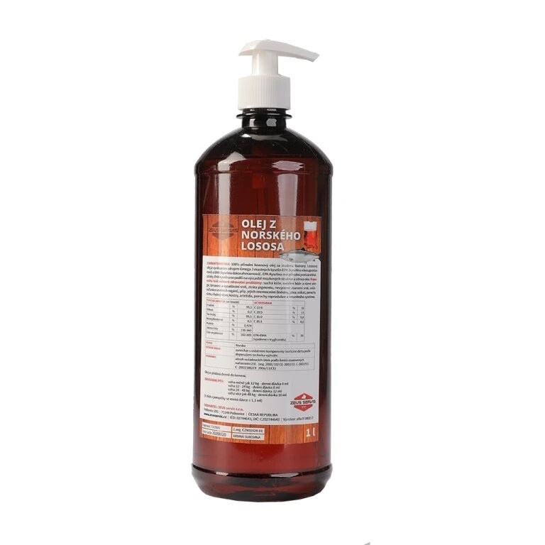 Lososový Olej 100% Pes 1000 ml