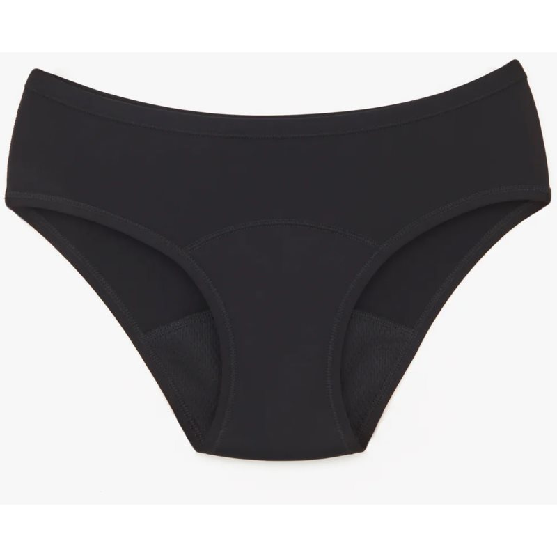 Snuggs Period Underwear Classic: Medium Flow Black látkové menstruační kalhotky pro střední menstruaci velikost M 1 ks
