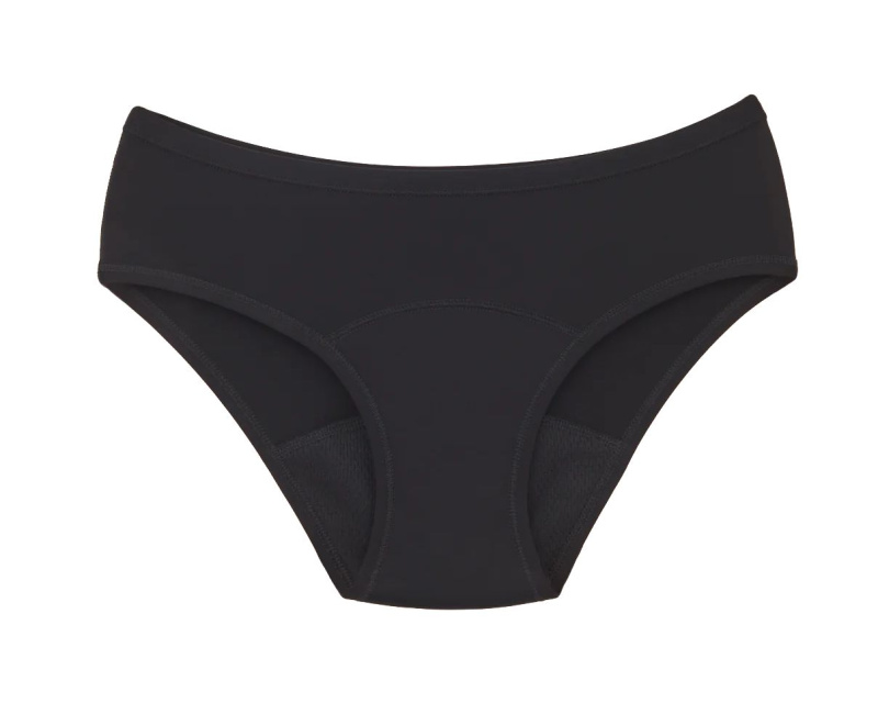Snuggs Period Underwear Classic: Heavy Flow Black látkové menstruační kalhotky pro silnou menstruaci velikost S 1 ks