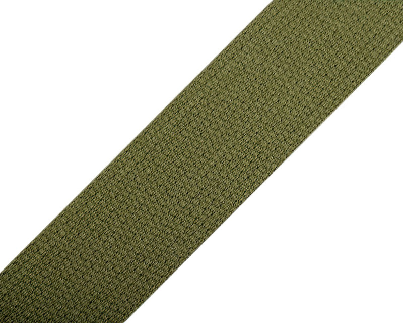Popruh bavlněný 490011/4802 khaki, šíře 3cm (popruh v metráži)
