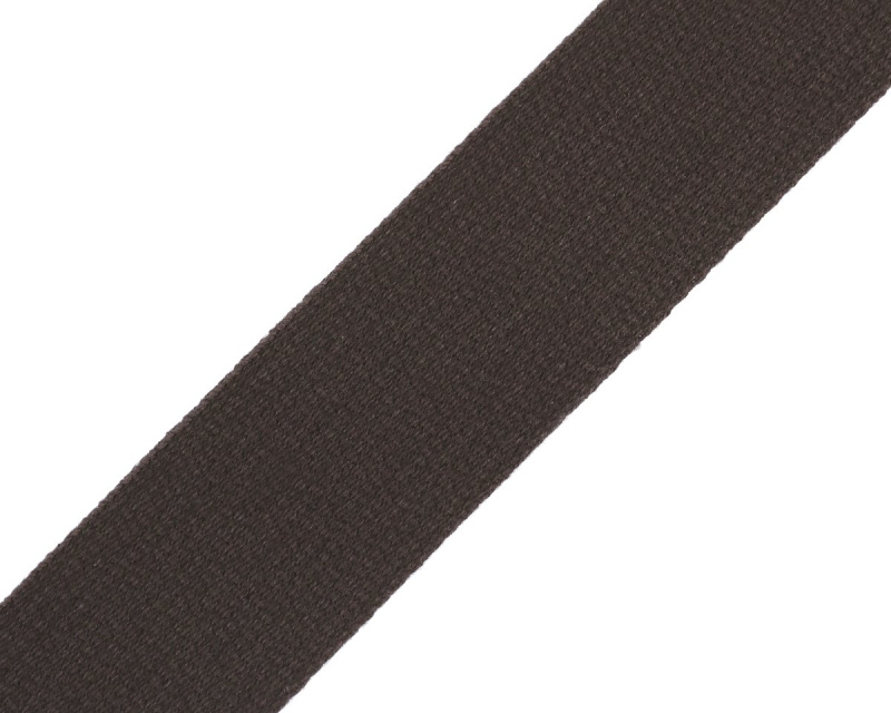 Popruh bavlněný 490011/7930 tmavě hnědý, šíře 3cm (popruh v metráži)