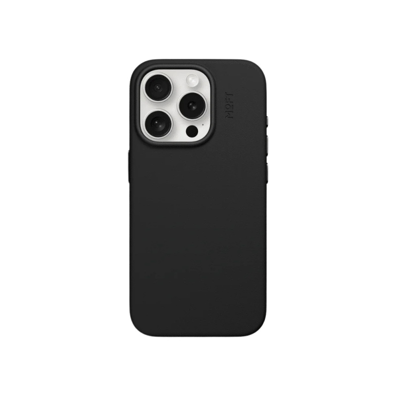 MOFT MOVAS kryt z veganské kůže pro iPhone 15 Pro - Černá