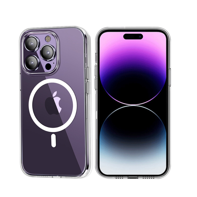 Prémiový gelový MagSafe obal pro iPhone 17 Pro Transparentní