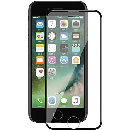 Standardní tvrzené sklo pro iPhone 7/8 - Černá