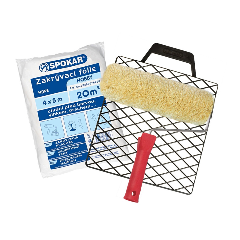 Spokar Souprava Plyš žlutozelený 240 mm + folie