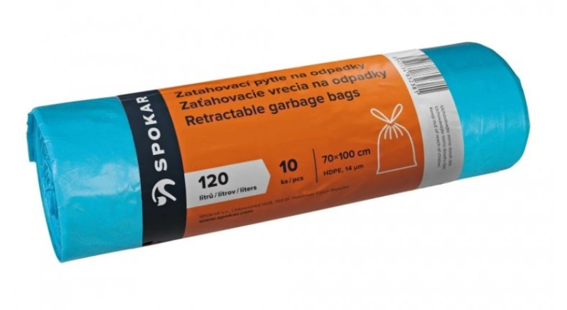 Spokar Zatahovací pytle na odpadky 120 l, 10 ks