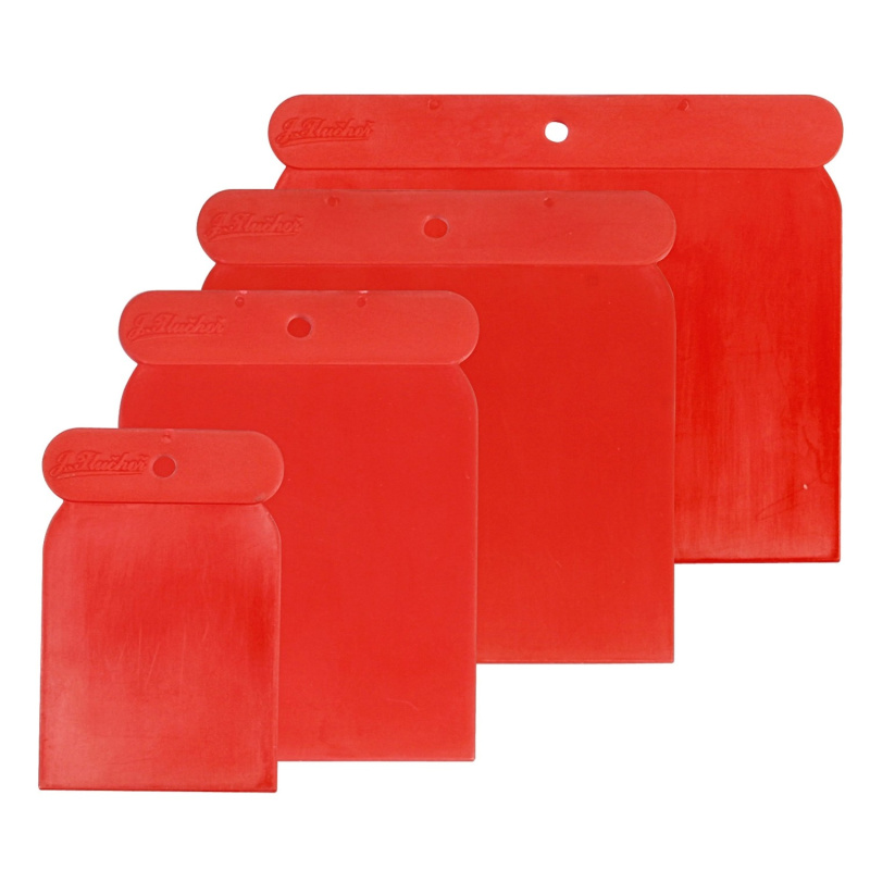 Stěrky tmelící plastové, sada 4 ks