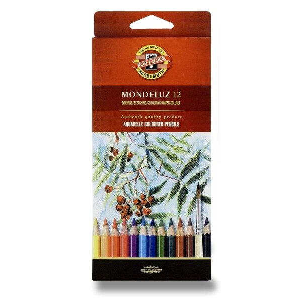 KOH-I-NOOR Akvarelové pastelky Mondeluz 3655 - 12ks