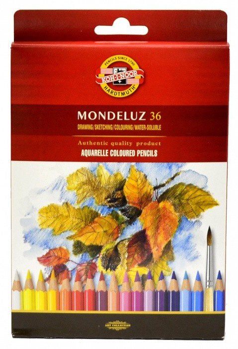 KOH-I-NOOR Akvarelové pastelky Mondeluz 3719 - 36 ks