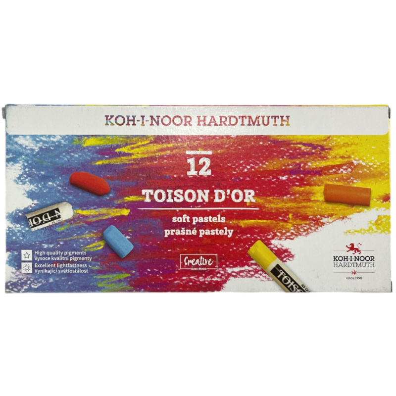 KOH-I-NOOR Křídy prašné umělecké 12ks