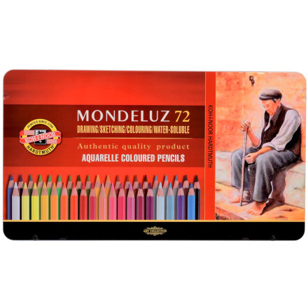 Akvarelové pastelky Mondeluz 72 ks