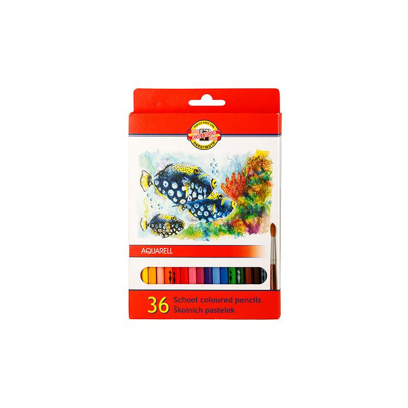 Koh-i-noor pastelky akvarelové školní  3719 - 36 ks