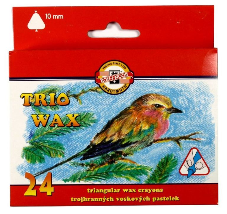 Koh-i-noor trojboké voskovky TRIO WAX 24 ks 10 mm