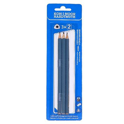 Koh-i-noor tužka grafitová trojboká šedá set 3 ks