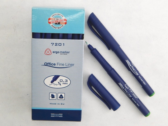 popisovac fine liner 7201 zeleny KOH-I-NOOR