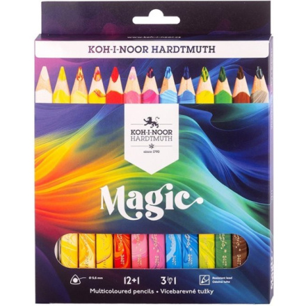 KOH-I-NOOR Umělecké pastelky Magic 3408 - 12+1 ks