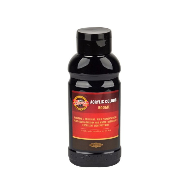 Koh-i-noor akrylová barva Acrylic - 500 ml - černá