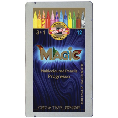 Koh-i-noor sada tužek pastelových v laku MAGIC 8772 12 ks
