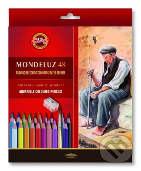 KOH-I-NOOR Akvarelové pastelky Mondeluz 3713 - 48 ks
