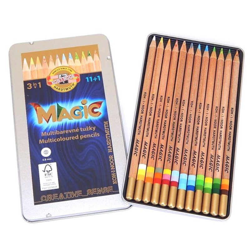 Koh-i-noor sada barevných tužek MAGIC 3442 N 12 ks FSC certifikát