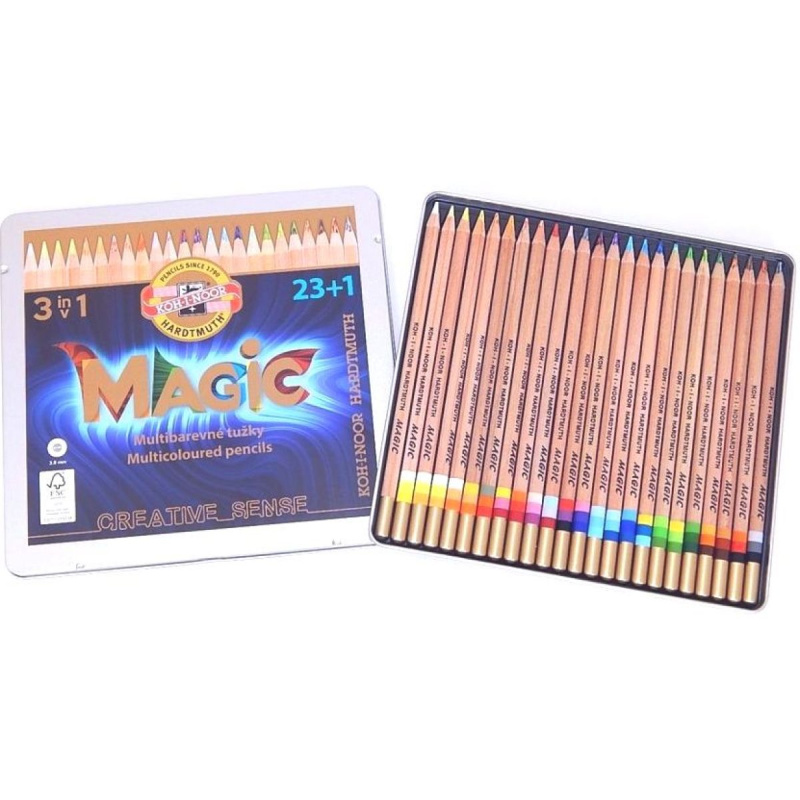 Koh-i-noor sada barevných tužek MAGIC 3444 N 24 ks FSC certifikát