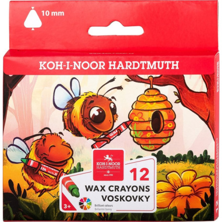KOH-I-NOOR Trojhranné voskovky 12ks