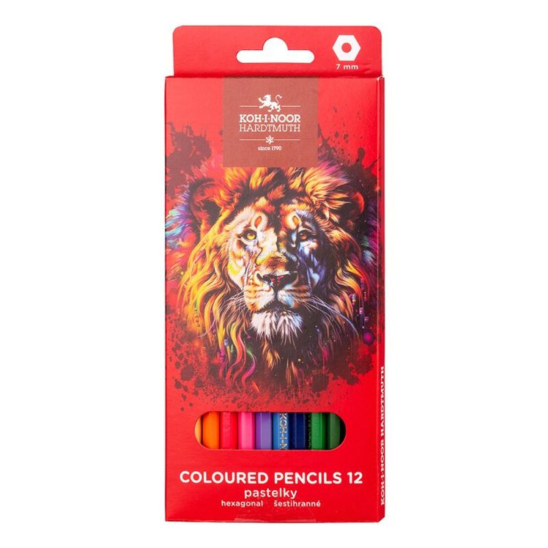 Pastelky Koh-i-noor školní Lev - 12 ks