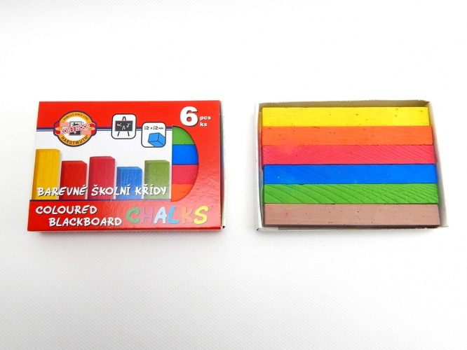 Koh-i-noor Křída školní, barevná, 6 ks