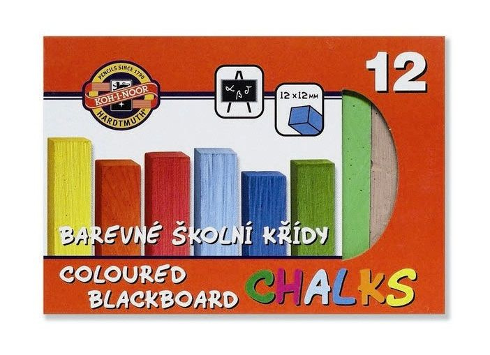 Křídy 112506/12 školní barevné KOH-I-NOOR