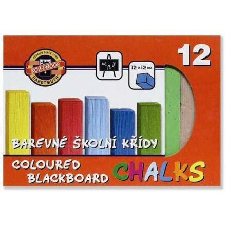 Křídy 112506/12 školní barevné KOH-I-NOOR